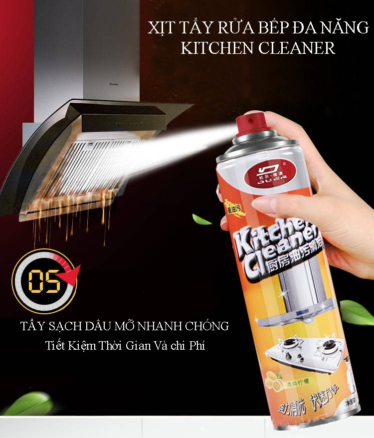 ngochome Xịt Tẩy Rửa Nhà Bếp Kitchen Cleaner 19