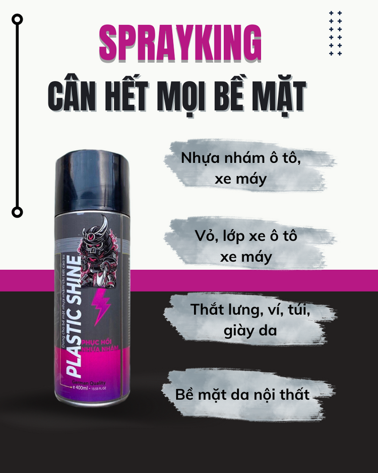 ngochome Phục Hồi Nhựa Nhám Sprayking 16