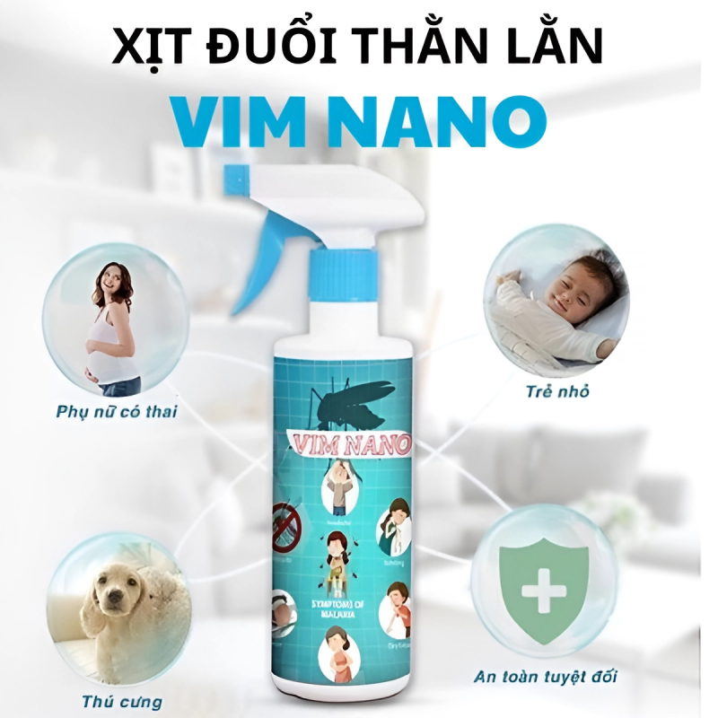 ngochome Chai Xịt Đuổi Thằn Lằn Vim Nano 16