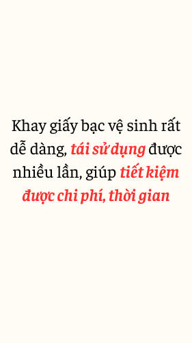 ngochome Khay giấy bạc đa năng 19