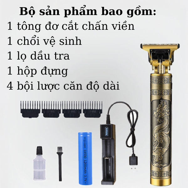 ngochome Tông Đơ Cắt Tóc Hớt Tóc Pin Xạc 19