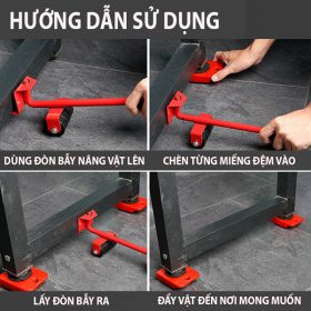 ngochome Bộ Dụng Cụ Nâng Và Di Chuyển Đồ Vật Nặng Đa Năng 19