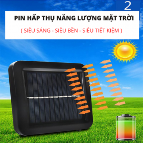 ngochome Đèn Pha 6 Bóng Năng Lượng Mặt Trời 19