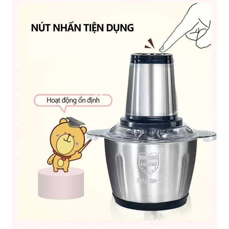 ngochome Máy Xay Thực Phẩm 4 Lưỡi Đa Năng 19